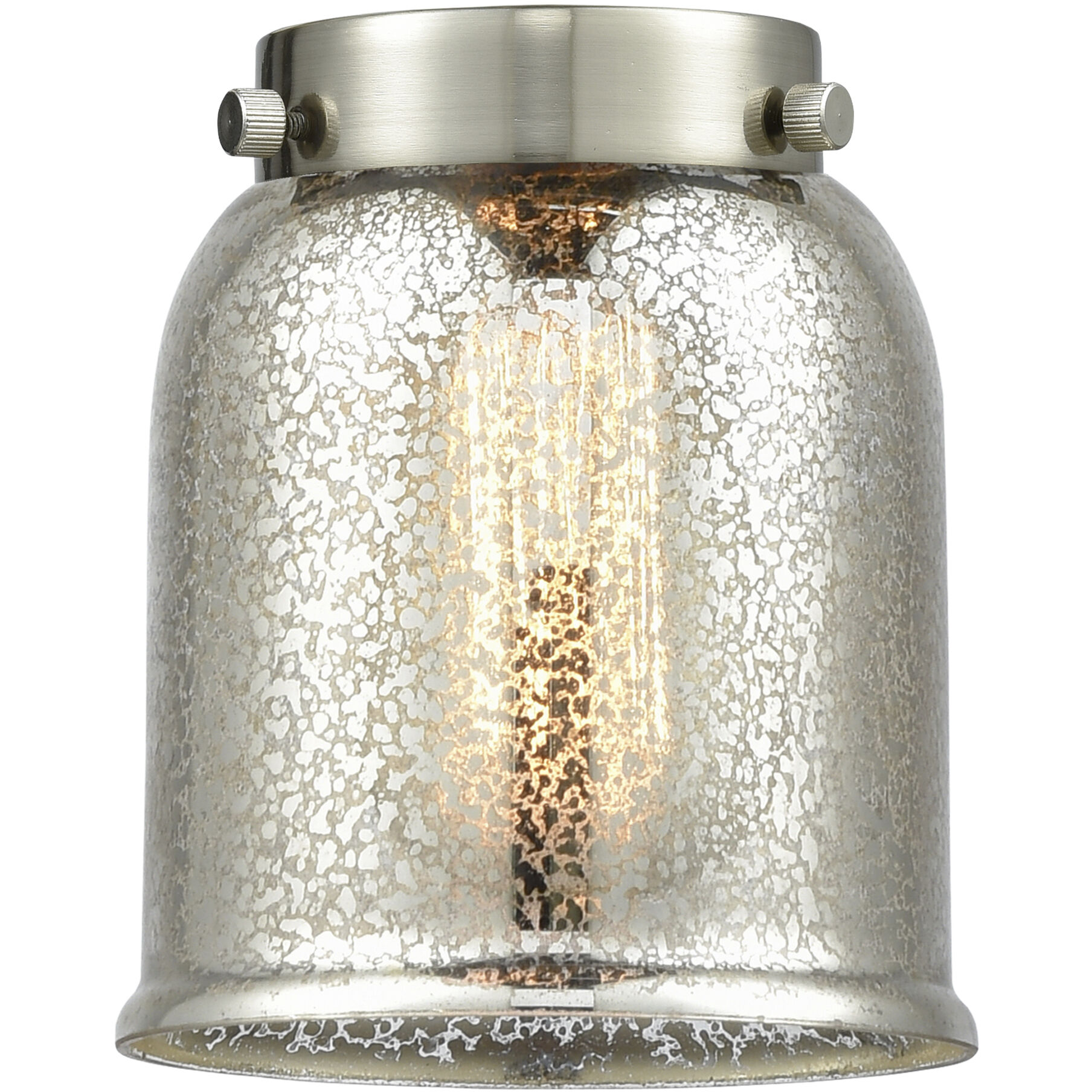 Franklin Restoration Bell 1 Light 5 inch Oil Rubbed Bronze Mini Pendant Ceiling Light in Incandescent, Silver Plated Mercury, Franklin Restoration